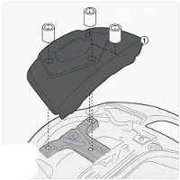 Givi Sr3104/sr3104 Mm Rear Rack Suzuki Burgman 650/650 Executive Montagesatz