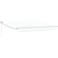 vidaXL Ausziehbare Markise Weiß 300 x 250 x 165 cm