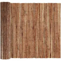 vidaXL Rindenzaun 400 x 125cm Rinde Braun