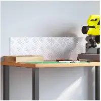 vidaXL Treppe Tritt Rechtwinklig 2 pcs Silber 40 x 20 cm Aluminium
