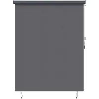 vidaXL Rollo Anthrazit 220 x 250 cm Stoff und Aluminium