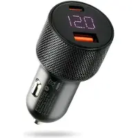 EverActive Autoladegerät 75W 1xUSB 1xUSB-C