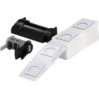 Brady M6-05-7593-WT, Aufgeschäumter Polyester, Weiss, glänzend, 30.00 x 40.00 mm, Lochdurchmesser 2