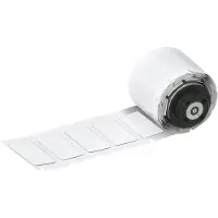 Brady M6-04-7593-WT, Aufgeschäumter Polyester, Weiss, glänzend, 27.00 x 18.00 mm, permanent (150 E.