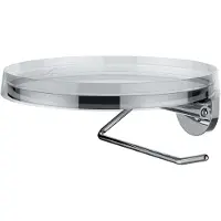 Laufen Kartell Toilettenpapierhalter, B/T: 185/185 mm, Deko-Disc kristallklar, H3843320040001