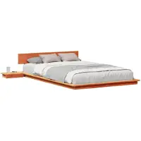 vidaXL Bettgestell Braun 140 x 190 cm Holz
