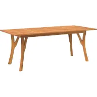 Syfax Gartentisch 200x90x75 cm Massivholz Akazie