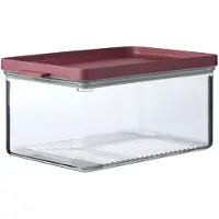 Mepal - Omnia Kühlschrankdose mit Deckel Rechteckig - Käsedose - Küchenorganizer & Aufbewahrungsbox - 2000 ml - Nordic Berry