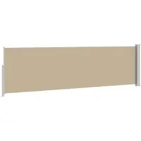 vidaXL Ausziehbare Seitenmarkise 117 x 500 cm Polyester Rechtwinklig