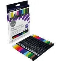 Daler Rowney Fasermaler mit Doppelspitze 12 Stück