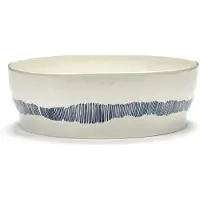 Serax Salatschale Feast Tableware By Ottolenghi White Blue 28,5 x 9,5 cm