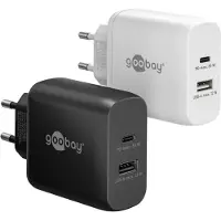 Goobay 65 W USB-C PD GaN Dual-Schnellladegerät weiß