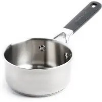 KitchenAid - KA-Classic Stainless Steel OpenSaucepan - Silver - 14cm/1.0L