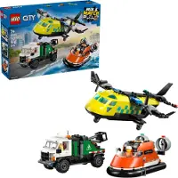 LEGO Kombinationsset mit Flugzeug, Wartungsfahrzeug und Luftkissenboot - 60505