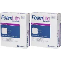 ConvaTec Foam Lite adhäsiv PU-Schaumverb.8x8 cm x2 2x10 St Verband