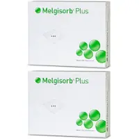 Mölnlycke Melgisorb Plus Alginat Verband 10x10 cm steril x2 2x10 St