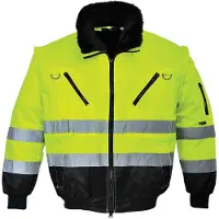 Portwest 4 in 1 Warnschutz Winter Pilotenjacke Gelb XL