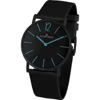 Jacques Lemans 1-2030F Damen Herren uni Uhr Edelstahl Leder Quarz 5Bar