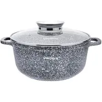 Klausberg Marmorgryta 3,3L 22cm mit Aroma Knob Marmormuster