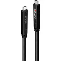 Lindy 43399, 15 m, USB C, USB C, USB 3.2 Gen 1 (3.1 Gen 1), 5 Gbit/s, Schwarz