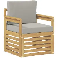 vidaXL 2 Stück Outdoor-Sofagarnitur Polyester Weiß und Hellgrau