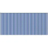 vidaXL Außenrollo 90% UV-Block Blau-weiß gestreift 400 x 140 cm HDPE