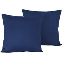 De Witte Lietaer Kissenbezug Olivia Blue Indigo Satin 40 x 40 cm (2er Set)