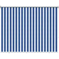 vidaXL Außenrollo 90% UV-Block Blau-weiß gestreift 140 x 230 cm HDPE