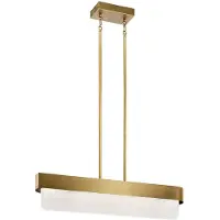 Kichler Elstead Serene LED Pendelleuchte Naturmessing Messing