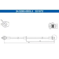Ate Bremsschlauch 24.5265-0553.3