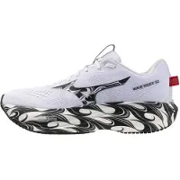 Mizuno Wave Rider 30 Laufschuhe Weiß Schwarz AW26 Unisex, Größe 41 - EUR