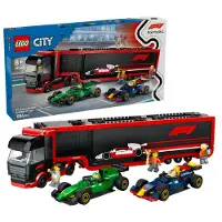 LEGO City F1 F1 Truck With F1 Cars Rb20 And Amr24 Bauspiel