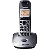 Panasonic KX-TG2511, DECT-Telefon, Kabelloses Mobilteil, Freisprecheinrichtung, 50 Eintragungen, Anrufer-Identifikation, Grau