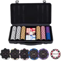 Engelhart Games Pokerkoffer schwarz 300 Chips Wert Aluminiumkoffer