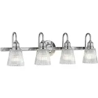 Elstead Lighting Elstead Addison LED Wandleuchte G9 4-fach Poliertes Chrom Klar IP44