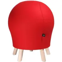Topstar Hocker Sitness Alpine, mit integriertem Gymnastikball, Bezug 75 % Schurwolle, rot