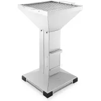 THÜROS T3 Edelstahl Fußplatte Holzkohlegrill 42 x 42 cm