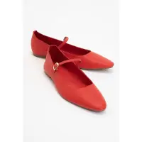 Forever & Always Lara Leder Mary Jane Flache Schuhe