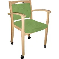 Einrichtungsdesign24 Seniorenstuhl mit Armlehnen auf Rollen Alexander 1 St