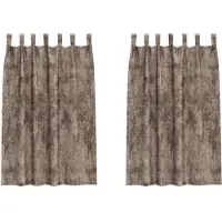 vidaXL Samtvorhänge mit Vorhängen 2 pcs Cappuccino 175 x 140 cm Samt