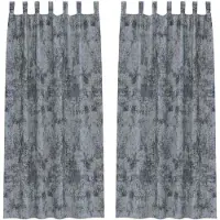 vidaXL Samtvorhänge mit Vorhängen 2 pcs Silber Grau 225 x 140 cm Samt