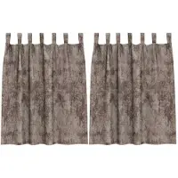 vidaXL Samtvorhänge mit Vorhängen 2 pcs Cappuccino 140 x 140 cm Samt