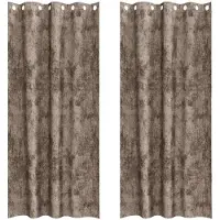 vidaXL Samtvorhänge mit Vorhängen 2 pcs Cappuccino 260 x 140 cm Samt