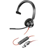HP Poly 3310 Mono Usb-c +usb-c/a Voip-kopfhörer