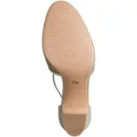 Tamaris Damen Pumps mit gekreuzten Riemchen und Blockabsatz 1-22454-47, Größe:37 EU, Farbe:Gold