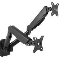 Logilink - Befestigungskit - Gasfeder - für 2 LCD-/Plasma-Konsolen - Kunststoff, Stahl, Aluminium - Schwarz