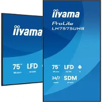 Iiyama LH7575UHS-B2AG, Digital Signage Flachbildschirm, 190,5 cm (75"), LCD, 3840 x 2160 Pixel, WLAN, 24/7