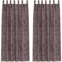 vidaXL Samtvorhänge mit Vorhängen 2 pcs Braun 225 x 140 cm Samt