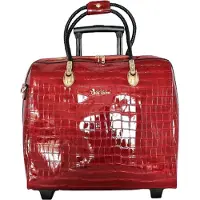 Olivia Lauren Leichte Damen Aktentrolley Laptop Tasche im Design Rot Bowatex