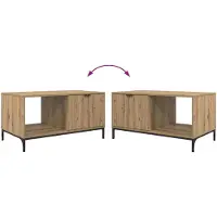 vidaXL Couchtisch Artisan-Eiche 90 x 49 x 46 cm Holzwerkstoff